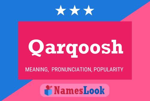 Qarqoosh Name Poster