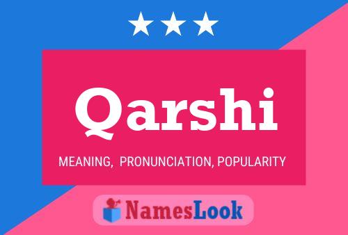 Qarshi Name Poster