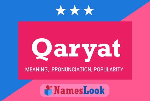 Qaryat Name Poster