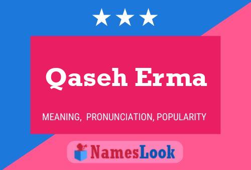 Qaseh Erma Name Poster