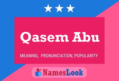 Qasem Abu Name Poster