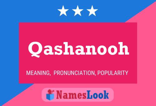 Qashanooh Name Poster