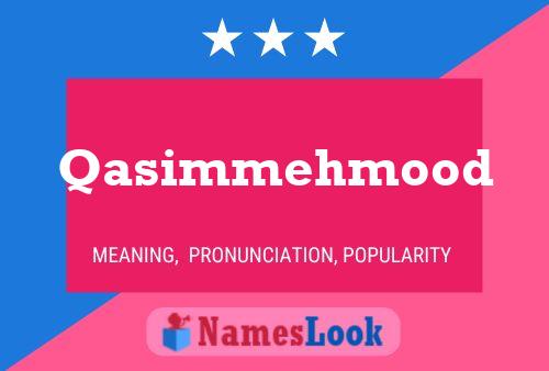 Qasimmehmood Name Poster