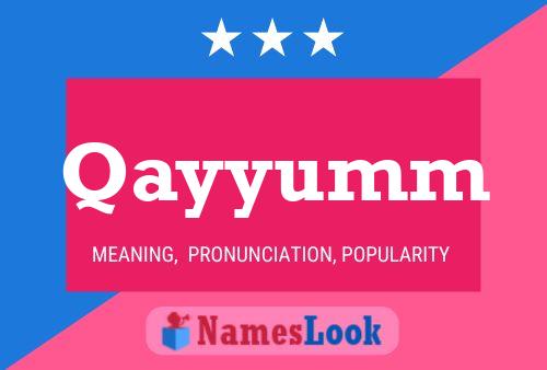 Qayyumm Name Poster