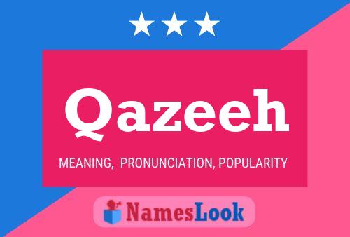 Qazeeh Name Poster