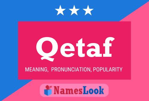 Qetaf Name Poster