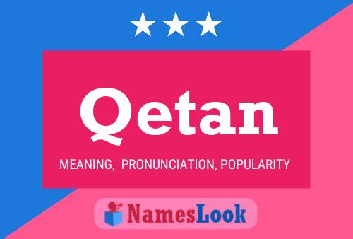 Qetan Name Poster