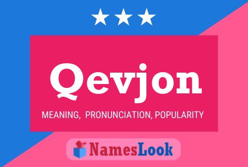 Qevjon Name Poster