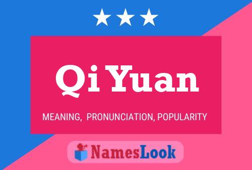 Qi Yuan Name Poster