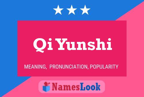 Qi Yunshi Name Poster