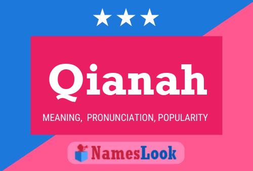 Qianah Name Poster