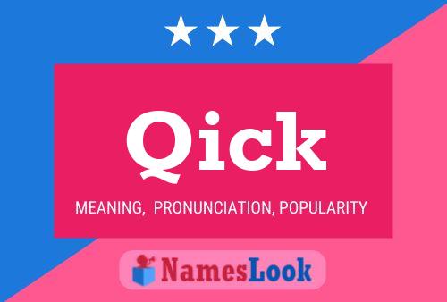 Qick Name Poster