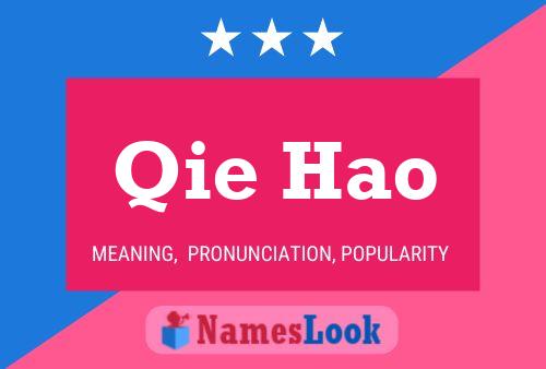 Qie Hao Name Poster