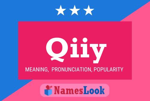 Qiiy Name Poster