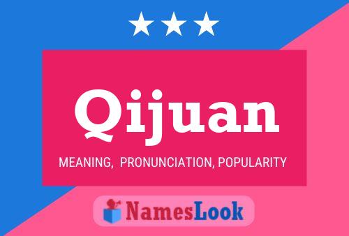 Qijuan Name Poster