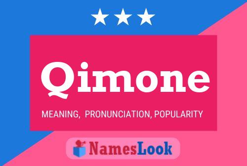 Qimone Name Poster