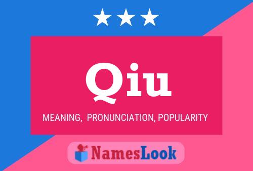 Qiu Name Poster