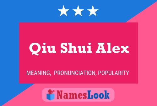 Qiu Shui Alex Name Poster