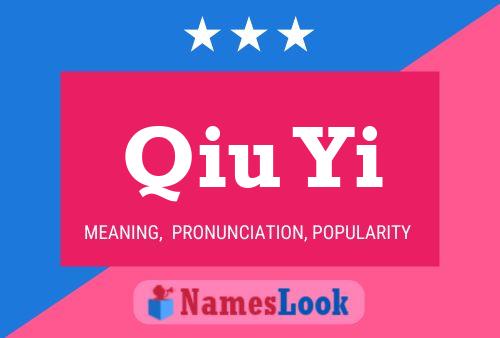 Qiu Yi Name Poster