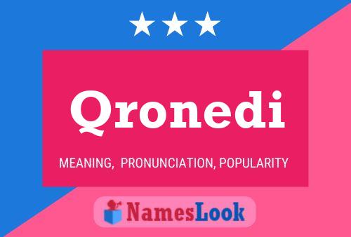 Qronedi Name Poster