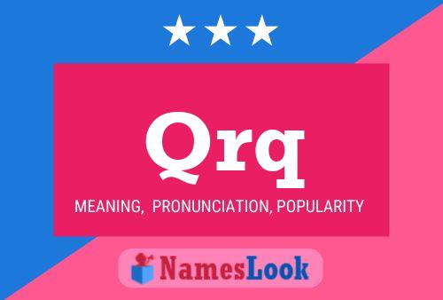 Qrq Name Poster