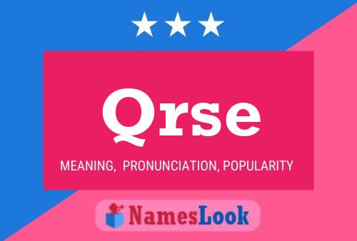 Qrse Name Poster