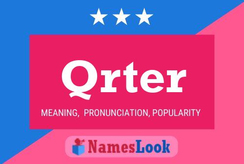 Qrter Name Poster