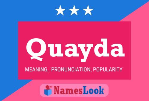 Quayda Name Poster