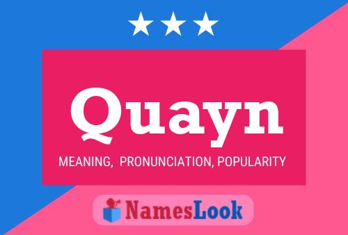 Quayn Name Poster