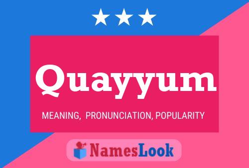 Quayyum Name Poster