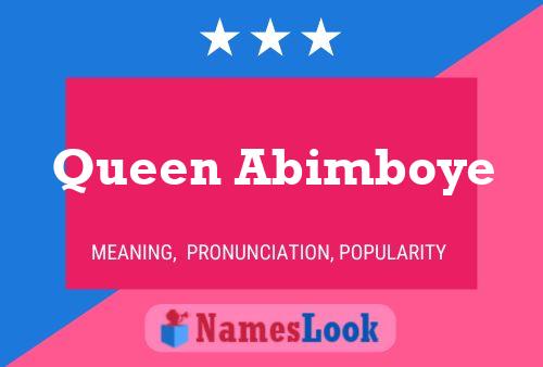 Queen Abimboye Name Poster