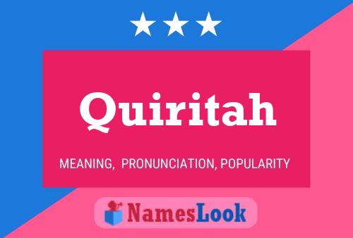 Quiritah Name Poster