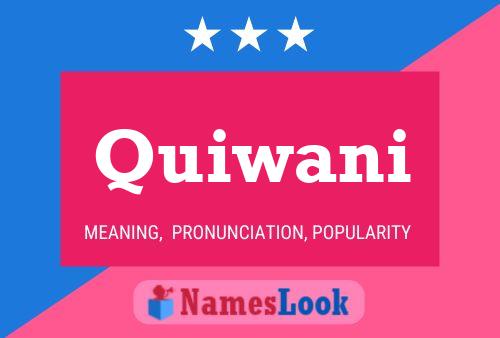 Quiwani Name Poster