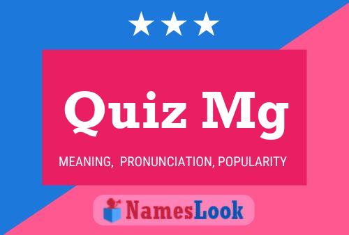 Quiz Mg Name Poster