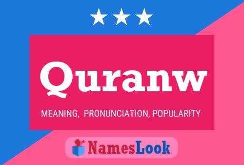 Quranw Name Poster