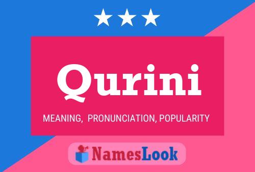 Qurini Name Poster