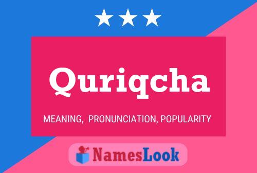 Quriqcha Name Poster