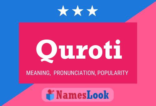 Quroti Name Poster