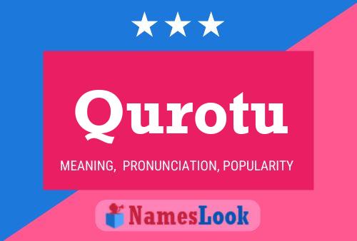 Qurotu Name Poster