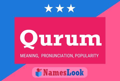 Qurum Name Poster