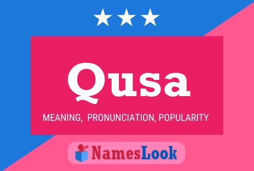 Qusa Name Poster