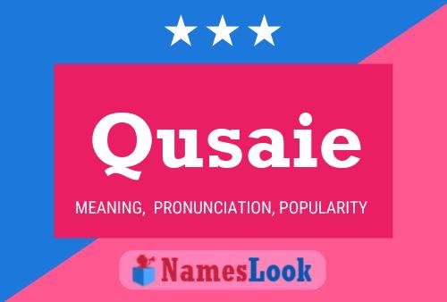 Qusaie Name Poster