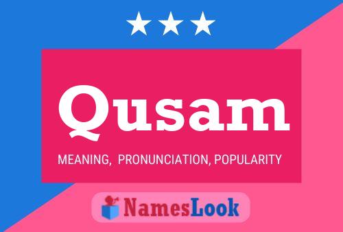 Qusam Name Poster