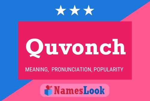 Quvonch Name Poster