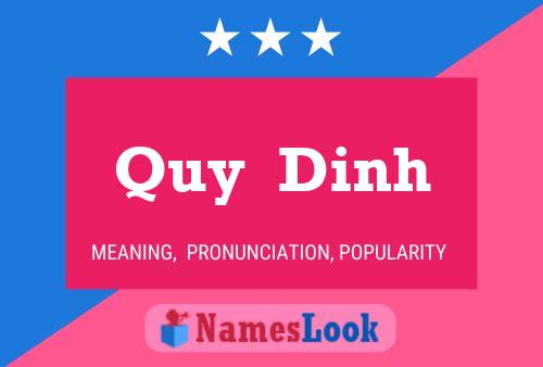 Quy  Dinh Name Poster