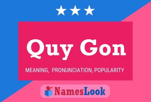 Quy Gon Name Poster