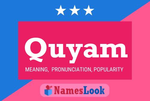 Quyam Name Poster