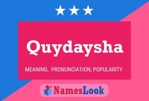 Quydaysha Name Poster