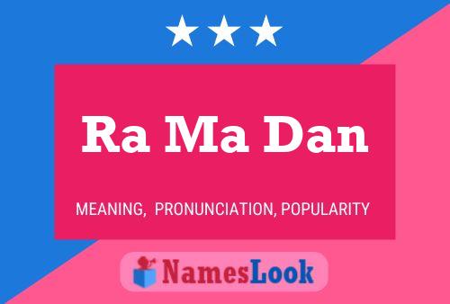 Ra Ma Dan Name Poster