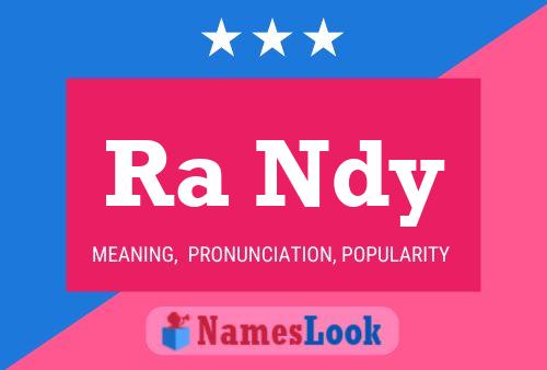 Ra Ndy Name Poster